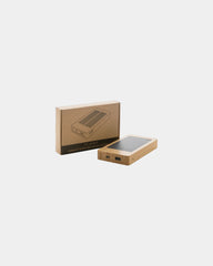 Batterie de secours solaire bambou 10.000mAh à personnaliser - 4