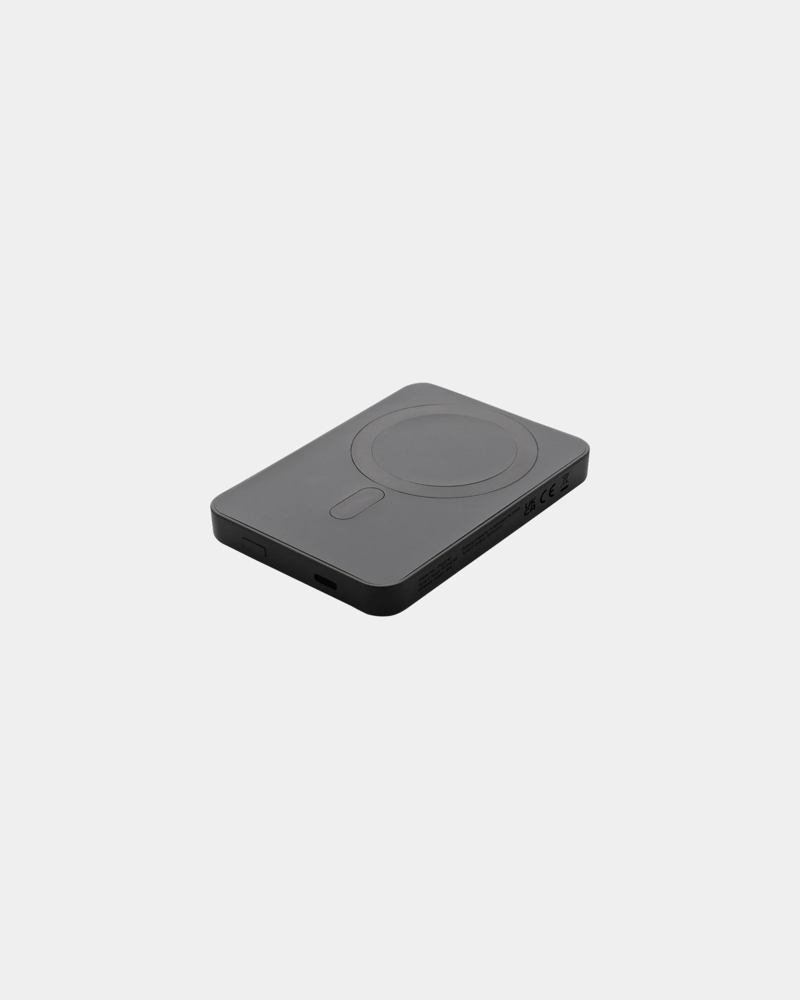 Powerbank magnétique 5000mAh en plastique à personnaliser - Noir