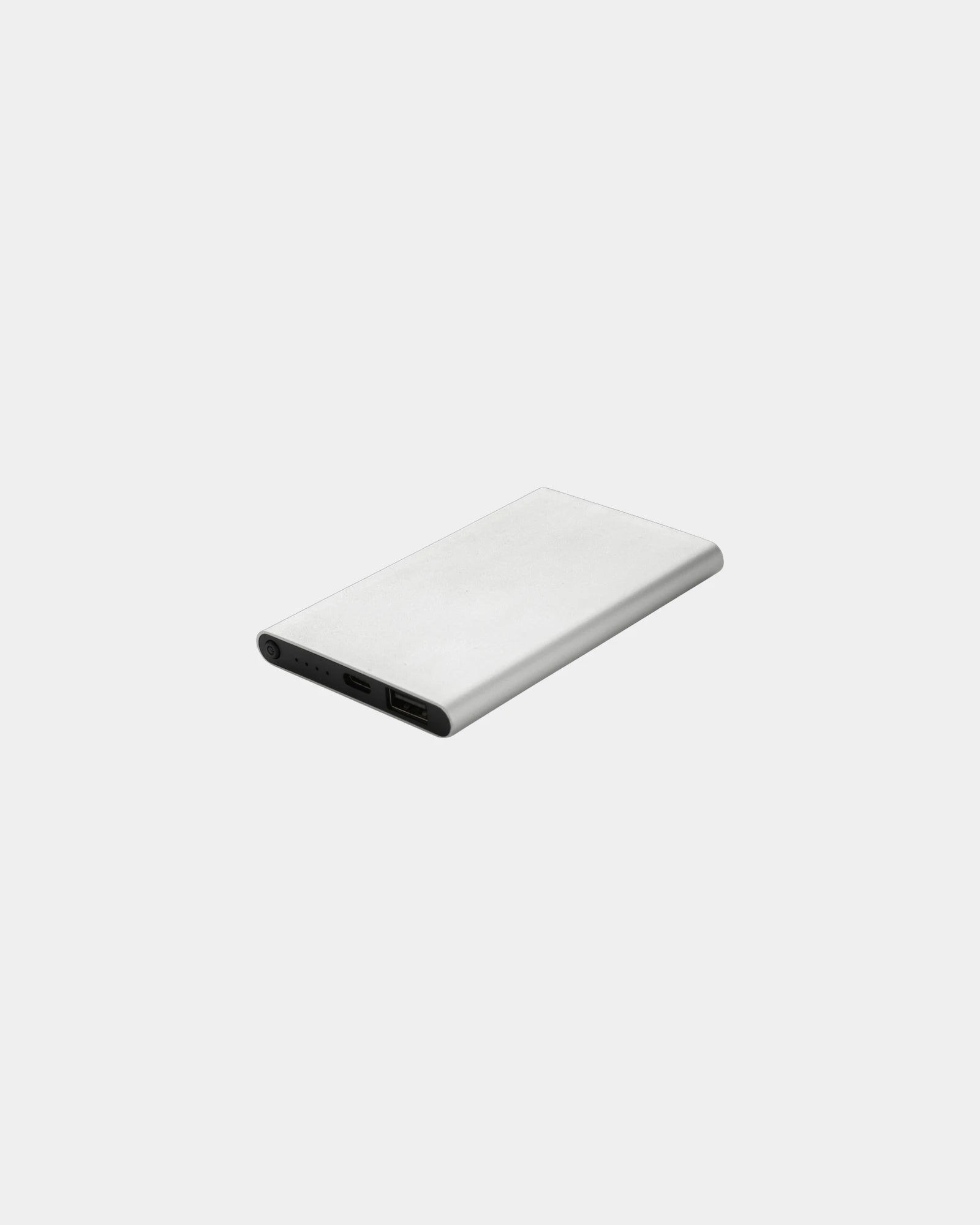 Powerbank 4000mAh en plastique recyclé à personnaliser - Argent