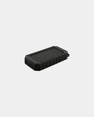 Powerbank solaire 10.000mAh et 10W en plastique recyclé à personnaliser - Noir