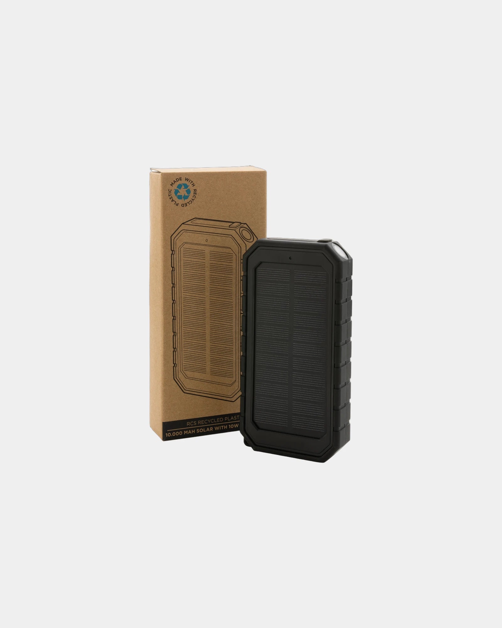 Powerbank solaire 10.000mAh et 10W en plastique recyclé à personnaliser - 6