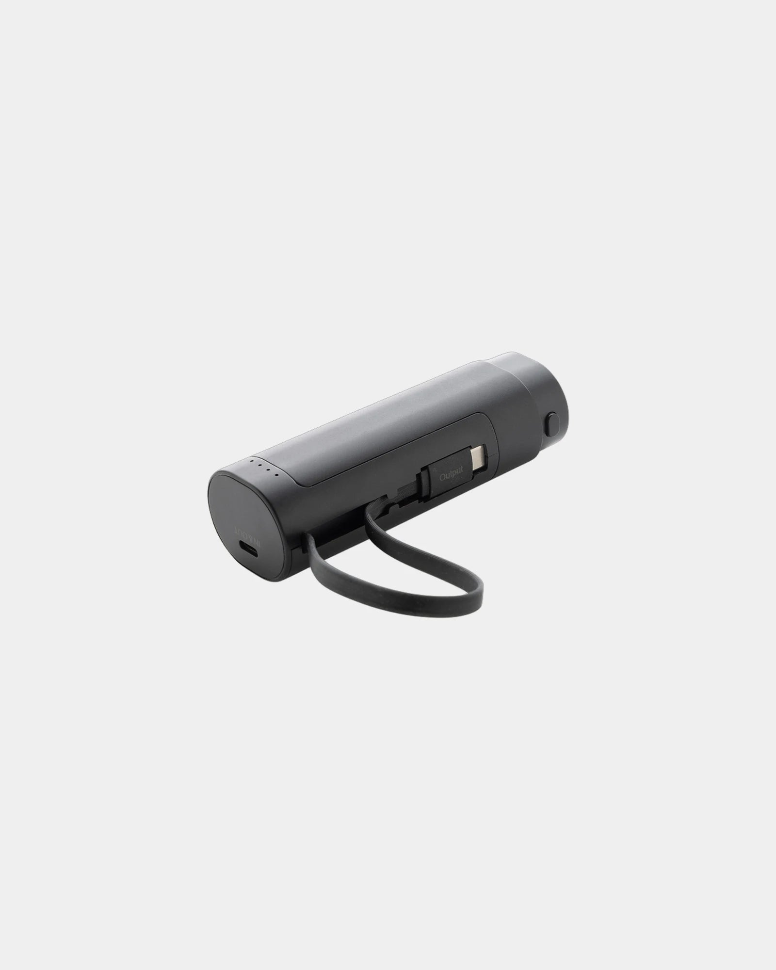 Powerbank rPC ABS recyclé 5000 mAh à personnaliser - Noir