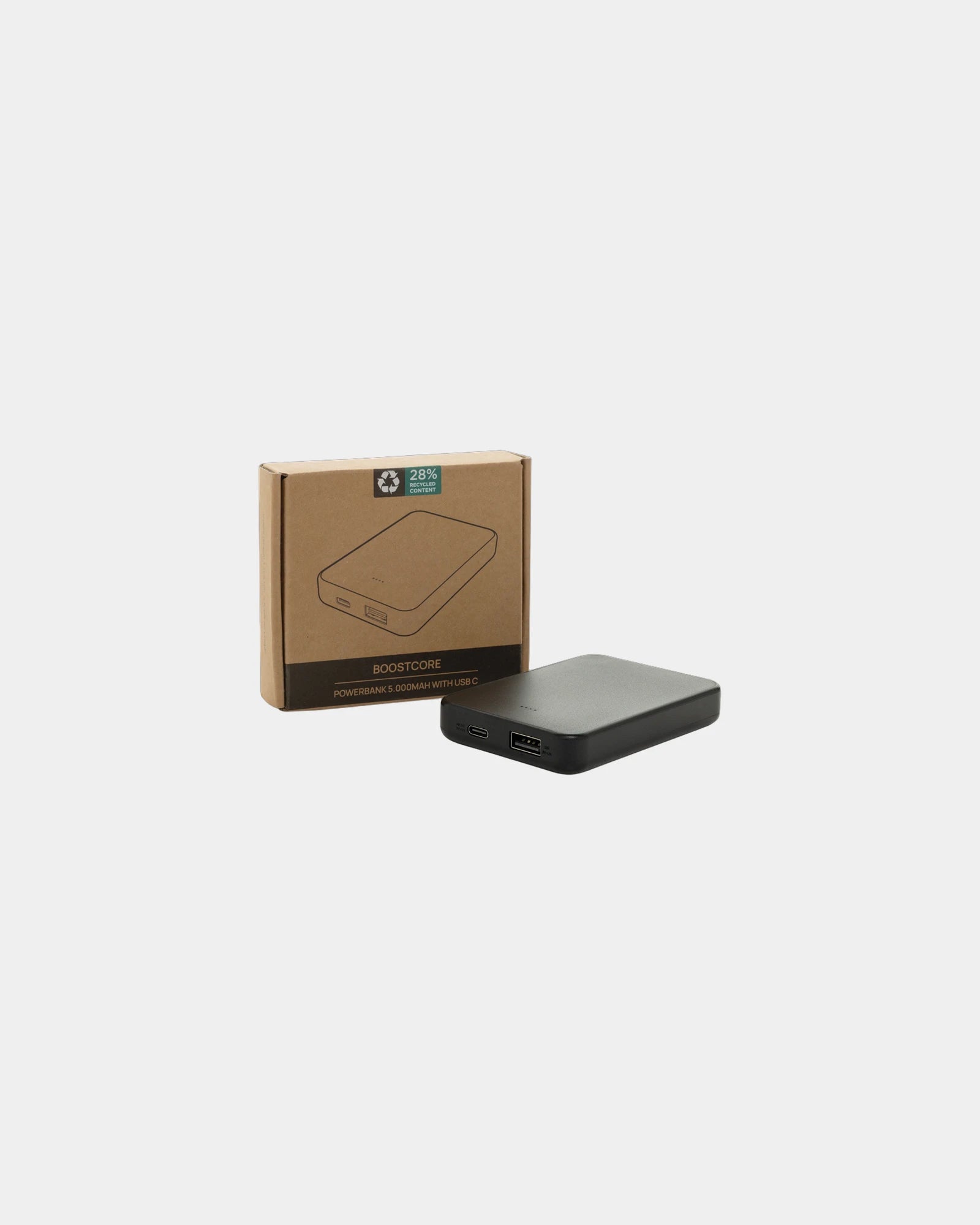 Powerbank 5000mAh ABS recyclé à personnaliser - 1