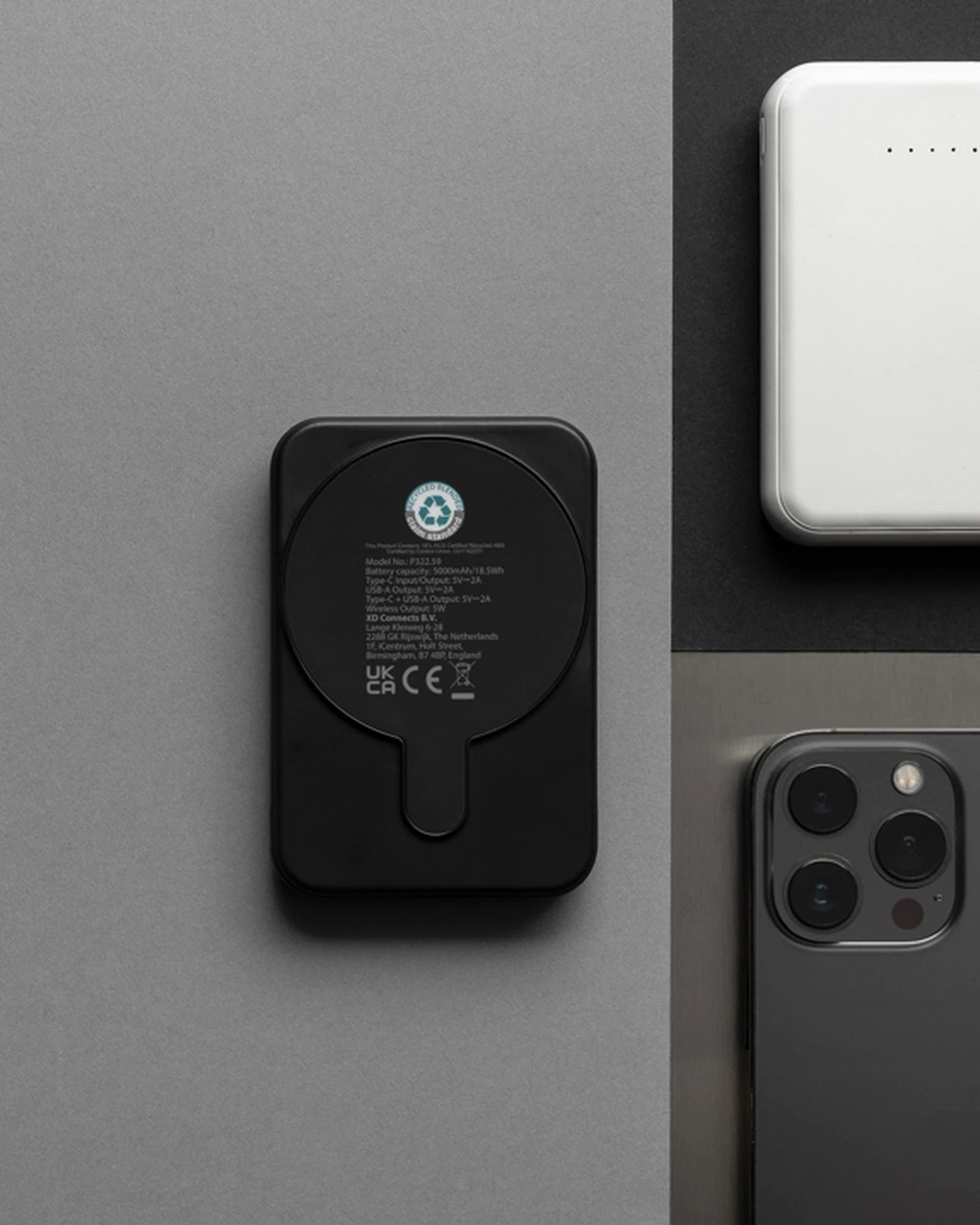 Powerbank 5000mAh plastique recyclé à personnaliser - 8