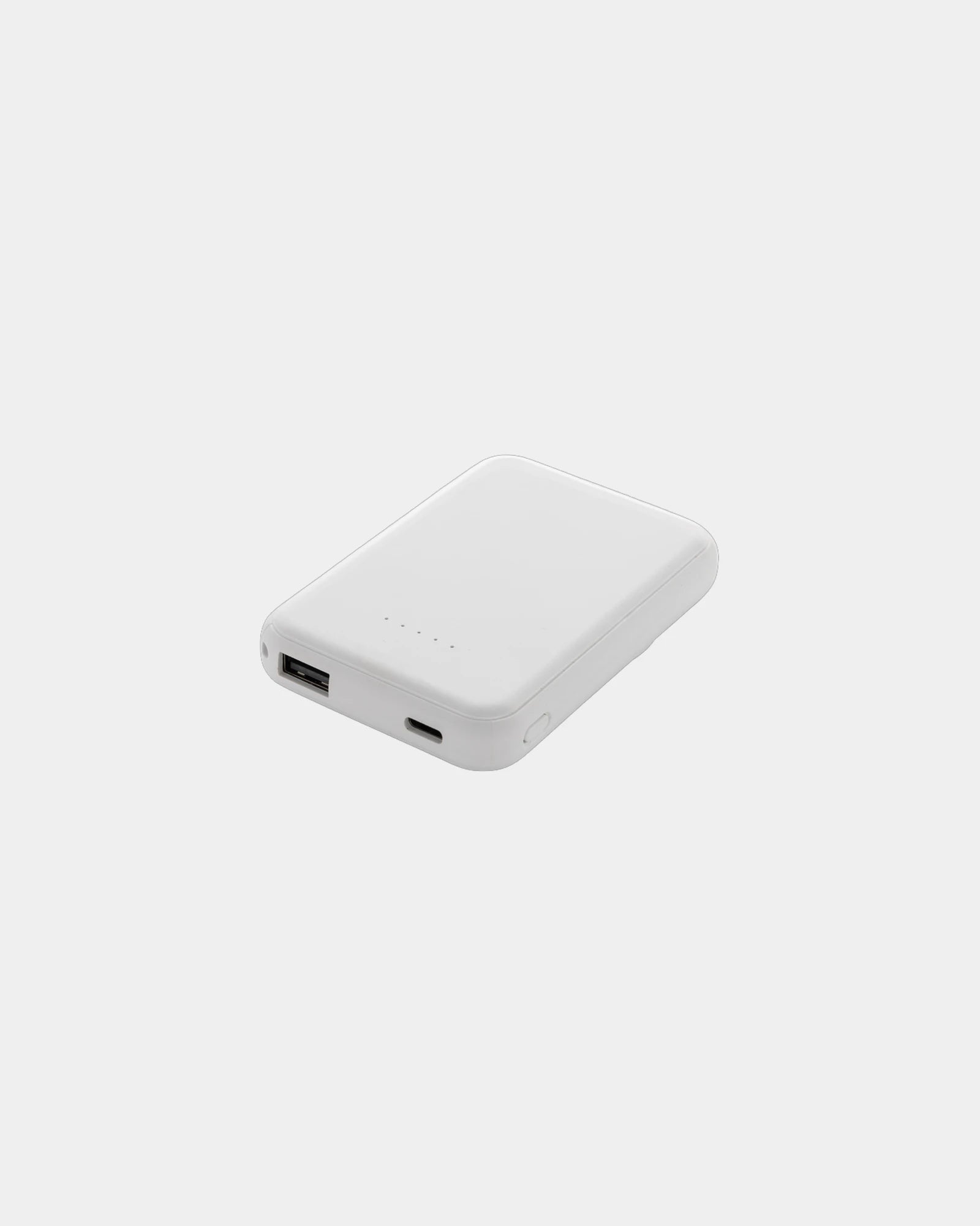 Powerbank 5000mAh plastique recyclé à personnaliser - Blanc