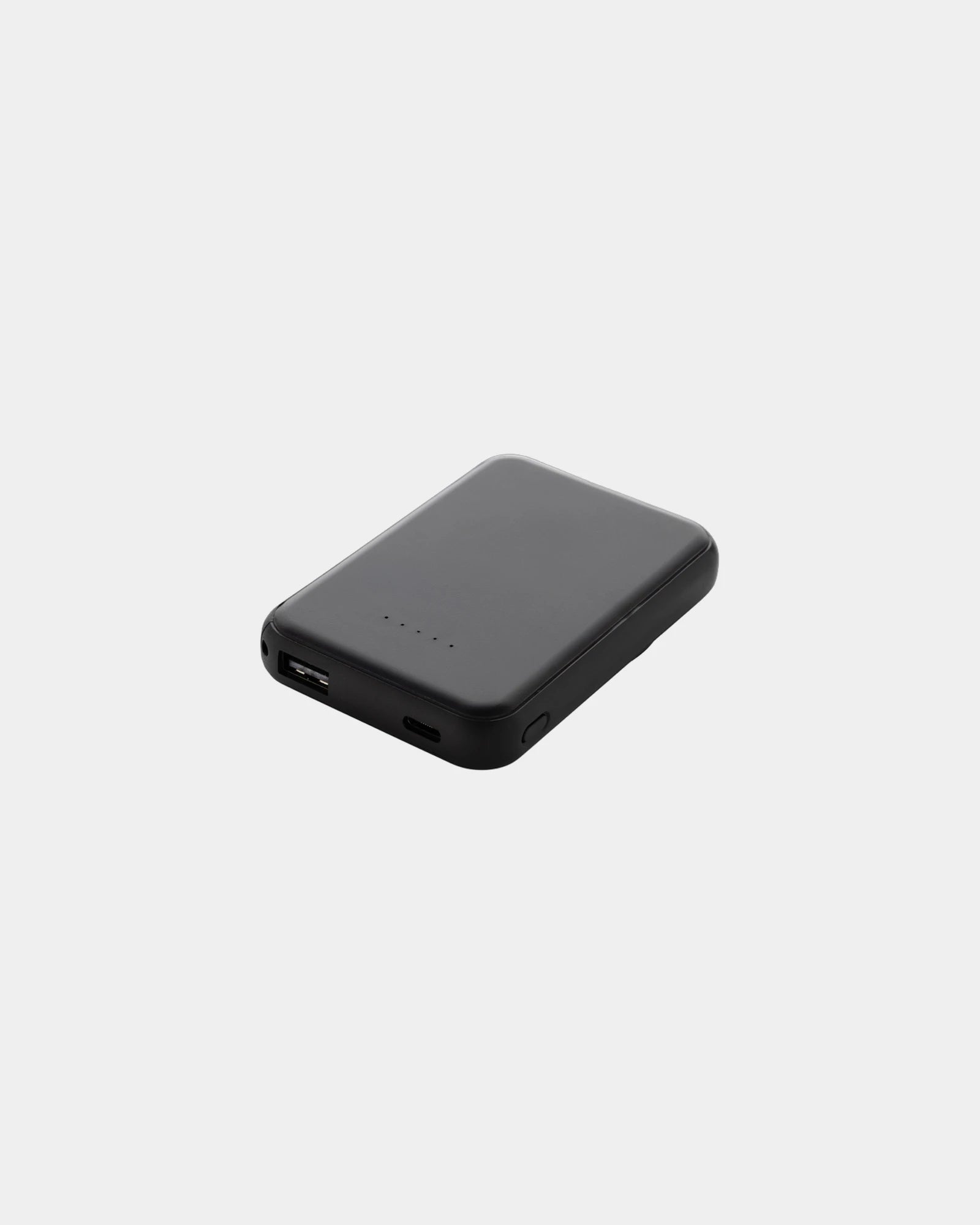 Powerbank 5000mAh plastique recyclé à personnaliser - Noir