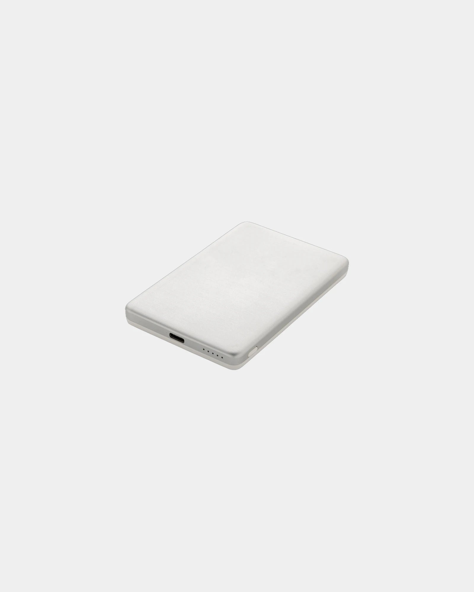 Powerbank aluminium recyclé 5000mAh à personnaliser - Argent