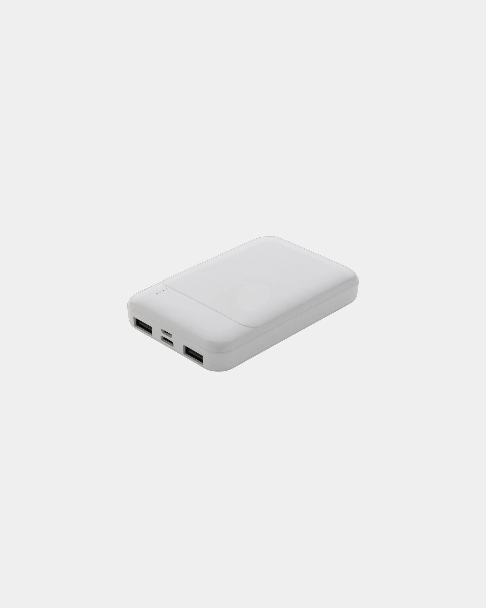 Powerbank 5000 mAh en plastique recyclé à personnaliser - Blanc