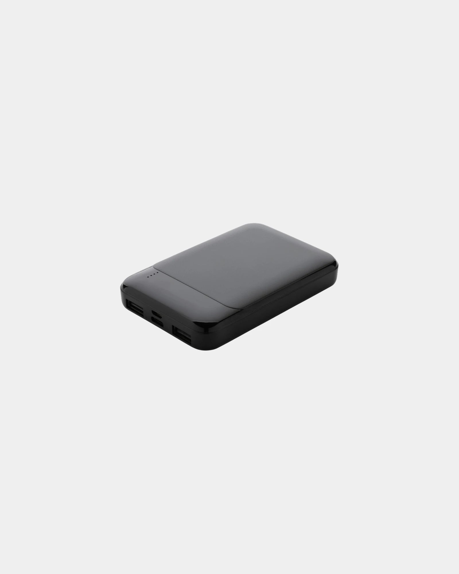 Powerbank 5000 mAh en plastique recyclé à personnaliser - Noir