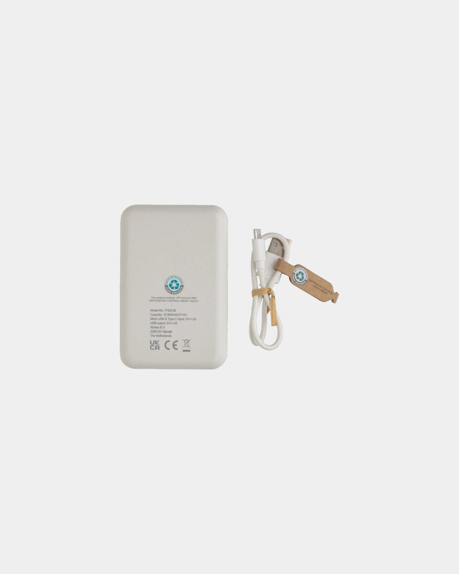 Batterie de secours 10.000 mAh en plastique recyclé à personnaliser - 15