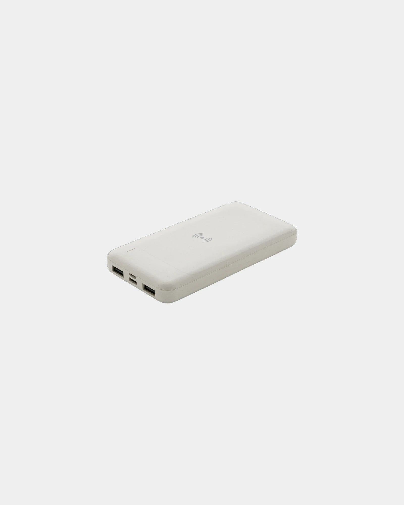 Powerbank 8000 mAh en plastique recyclé à personnaliser - Blanc