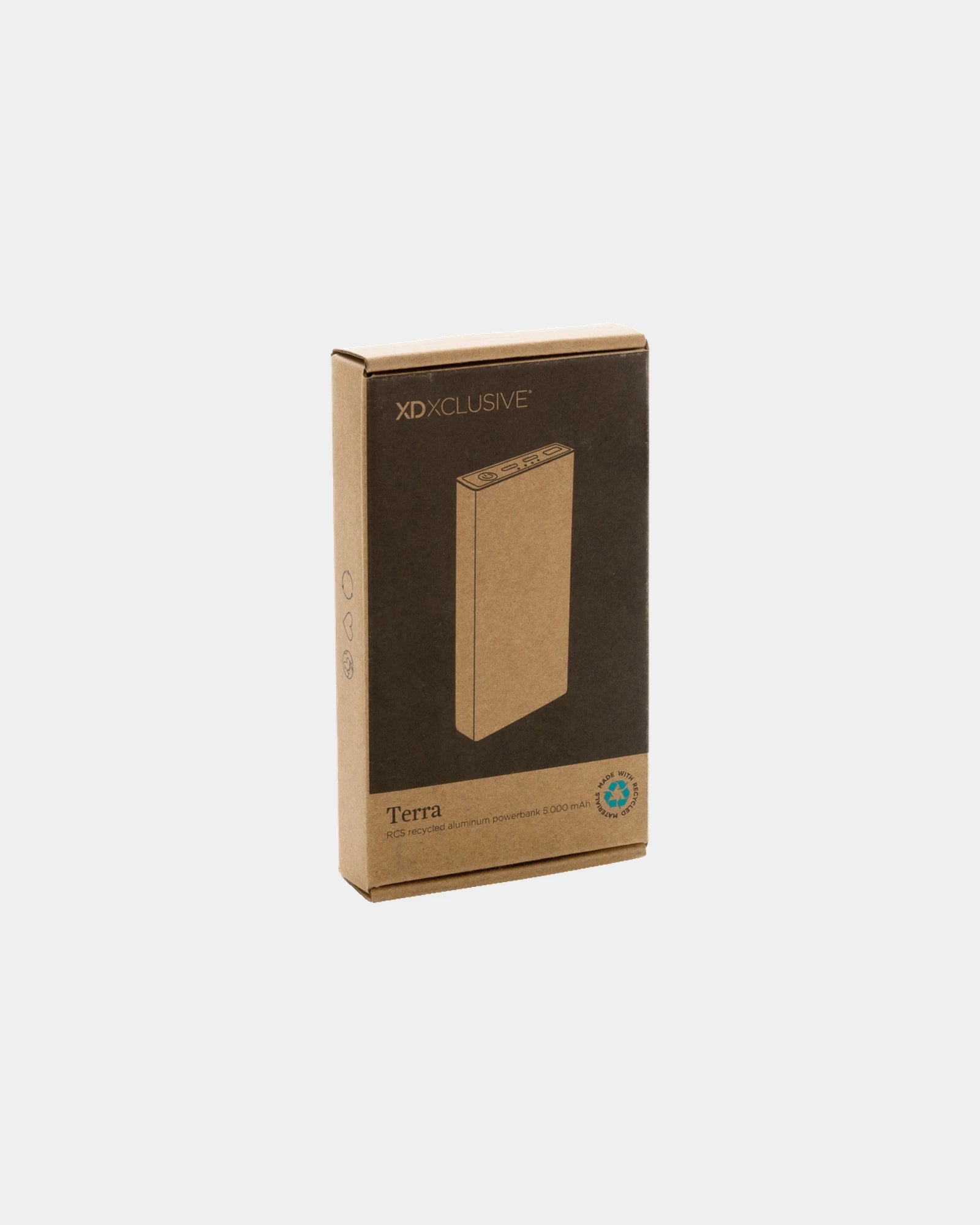 Powerbank aluminium recyclé 5000 mAh à personnaliser