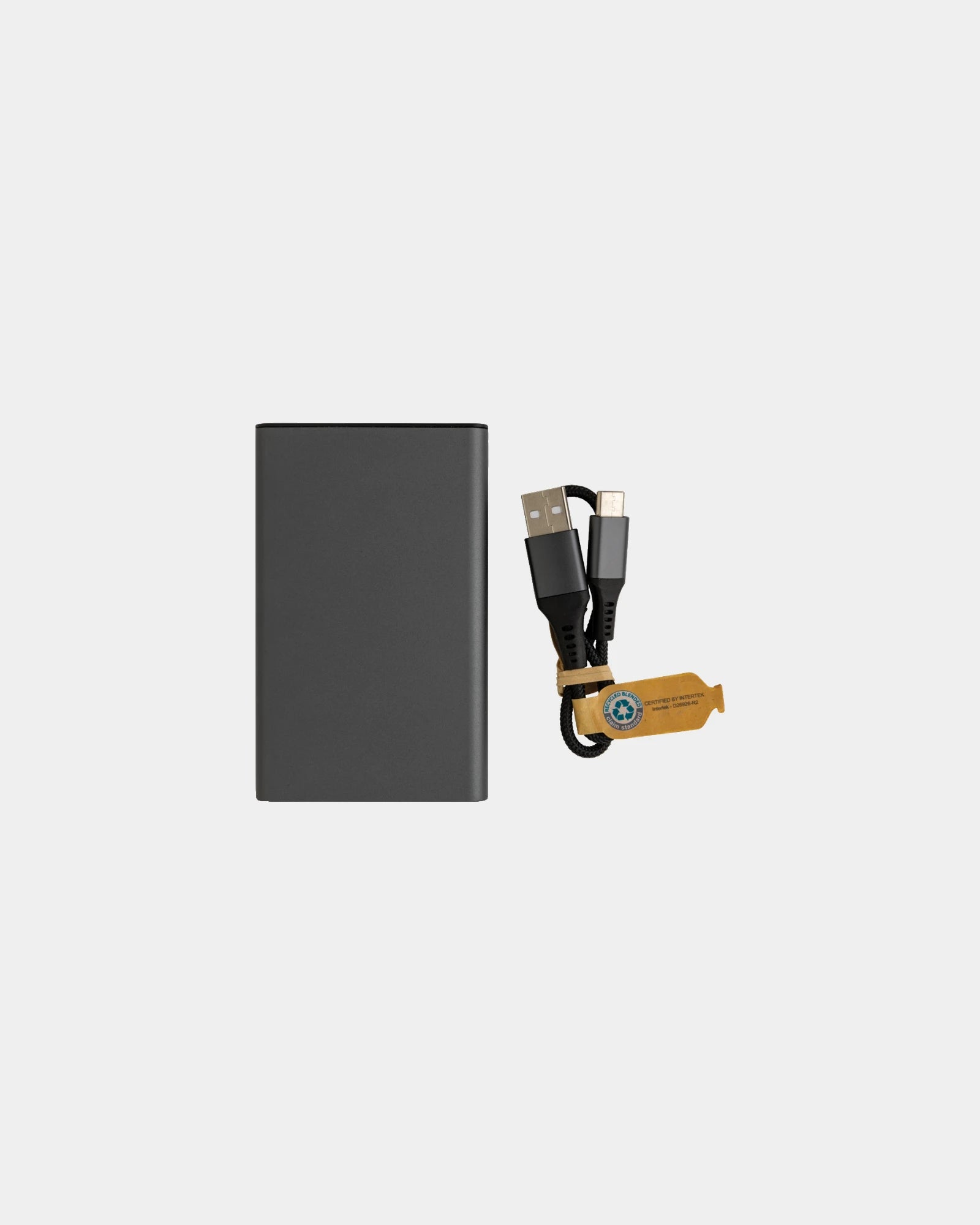 Powerbank aluminium recyclé 5000 mAh à personnaliser