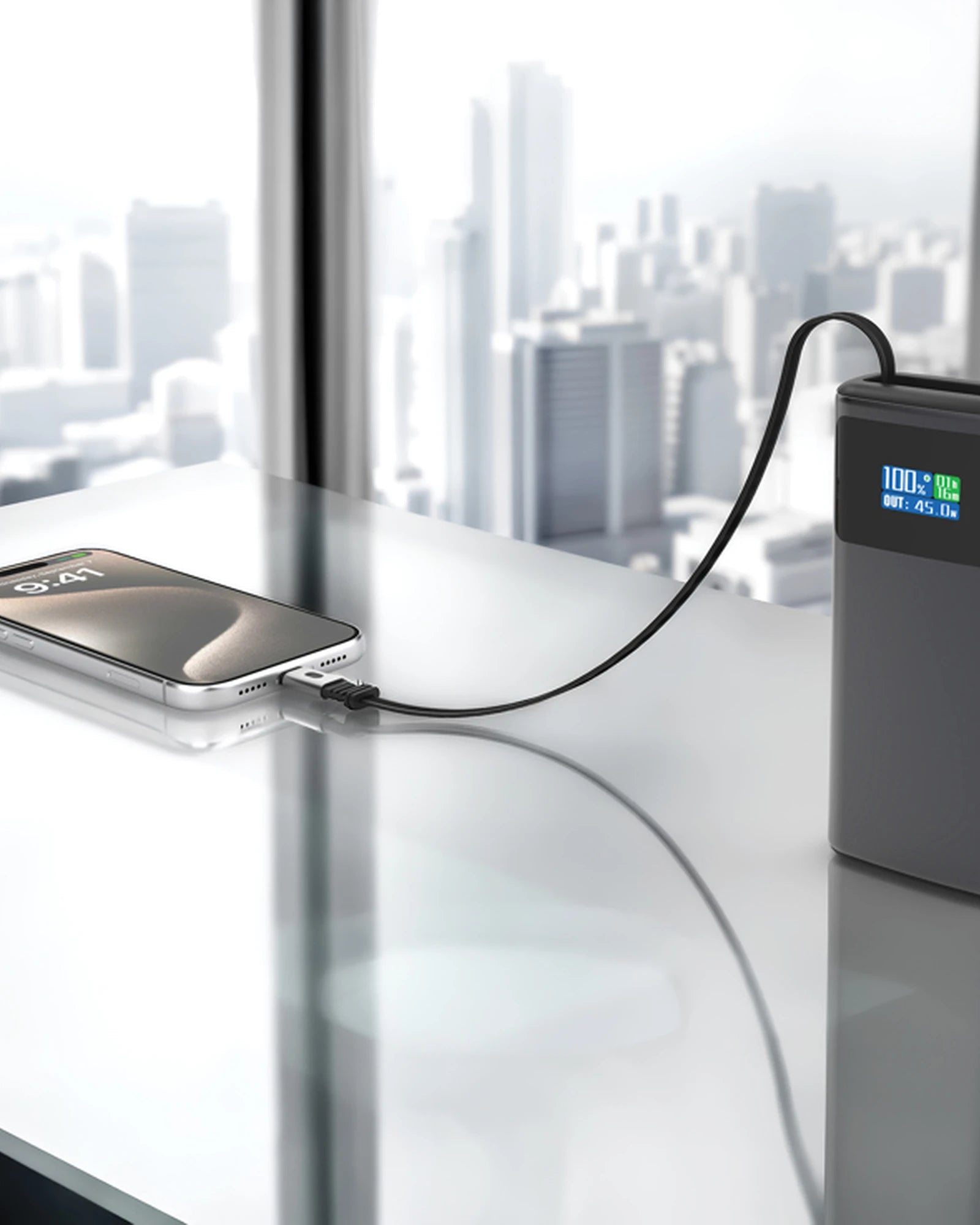 Powerbank 10.000mAh gris à personnaliser - 8