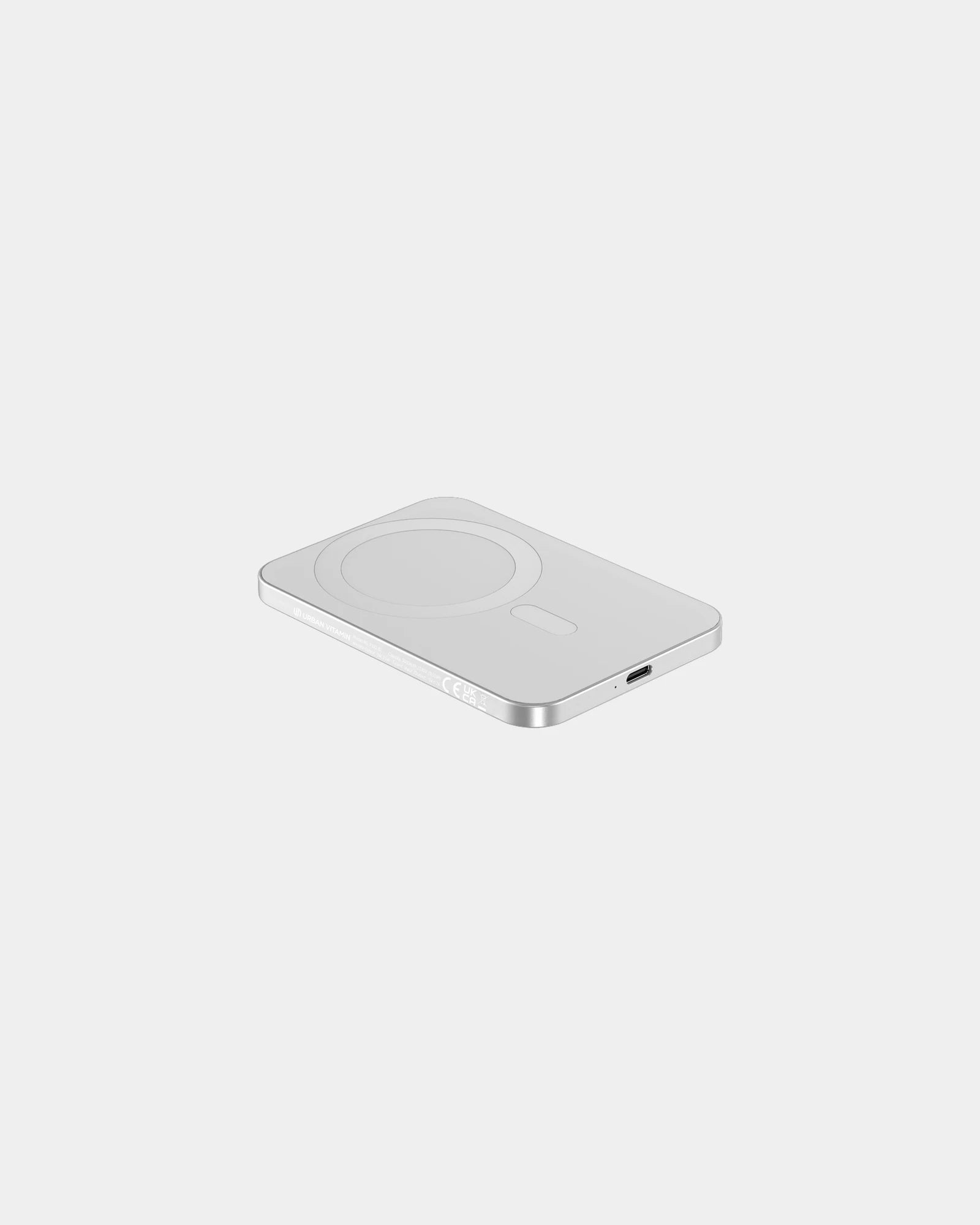 Powerbank 3000mAh aluminium recyclé Urban Vitamin à personnaliser - Argent