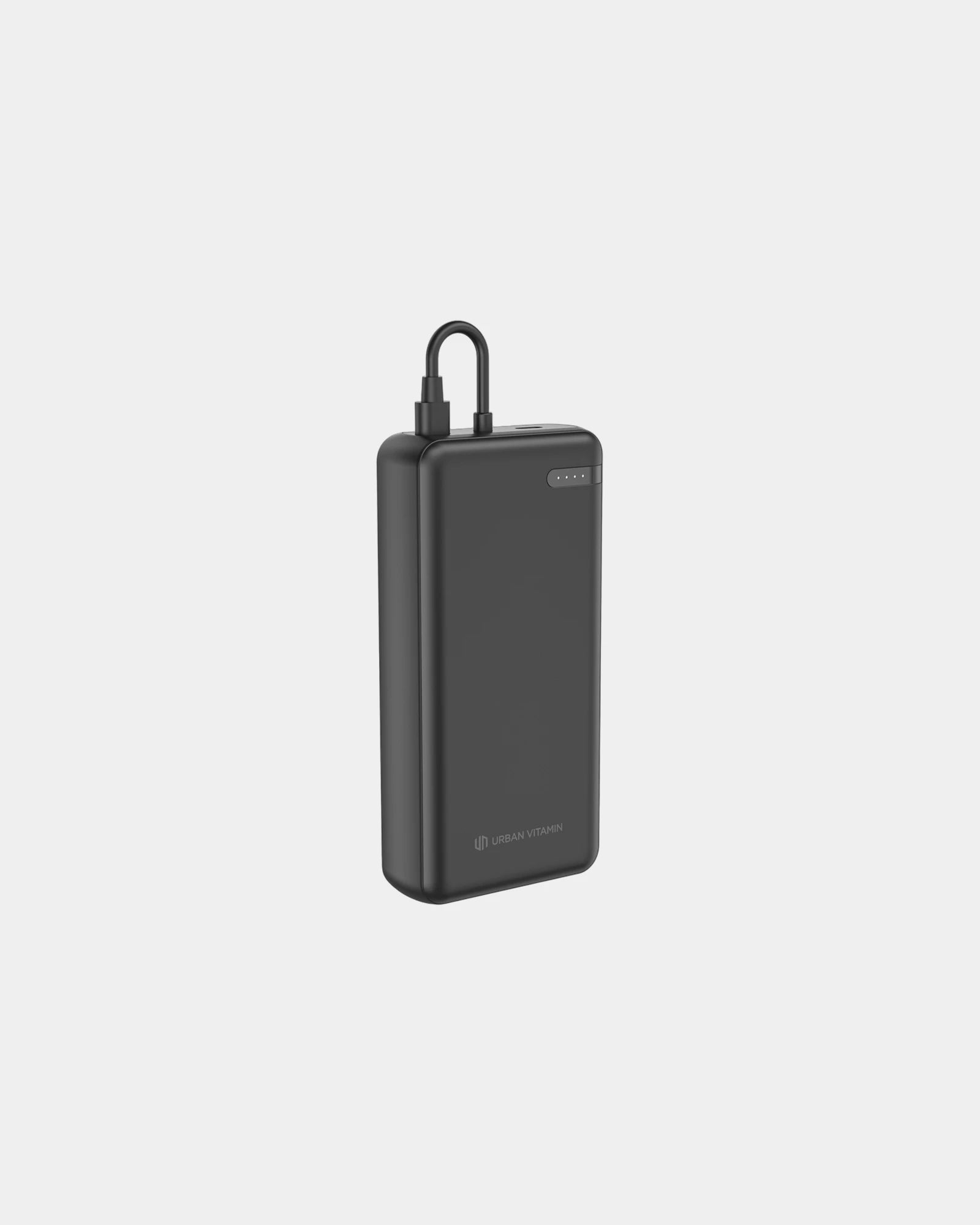 Powerbank 20.000 mAh ABS recyclé Urban Vitamin Menlo Park à personnaliser - Noir