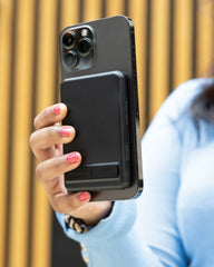 Powerbank 5000mAh bambou et ABS recyclé à personnaliser - 8