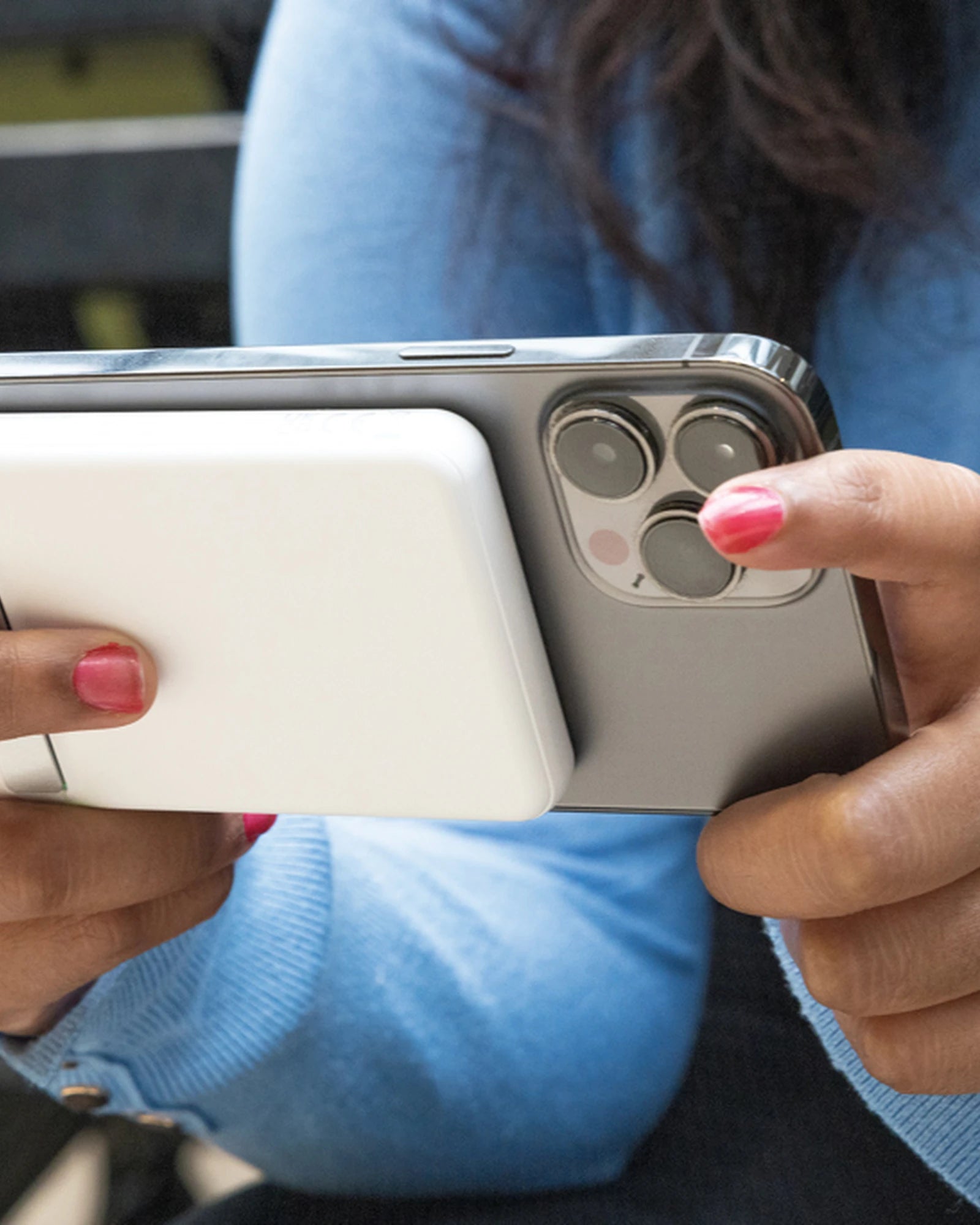 Powerbank 5000mAh bambou et ABS recyclé à personnaliser - 16
