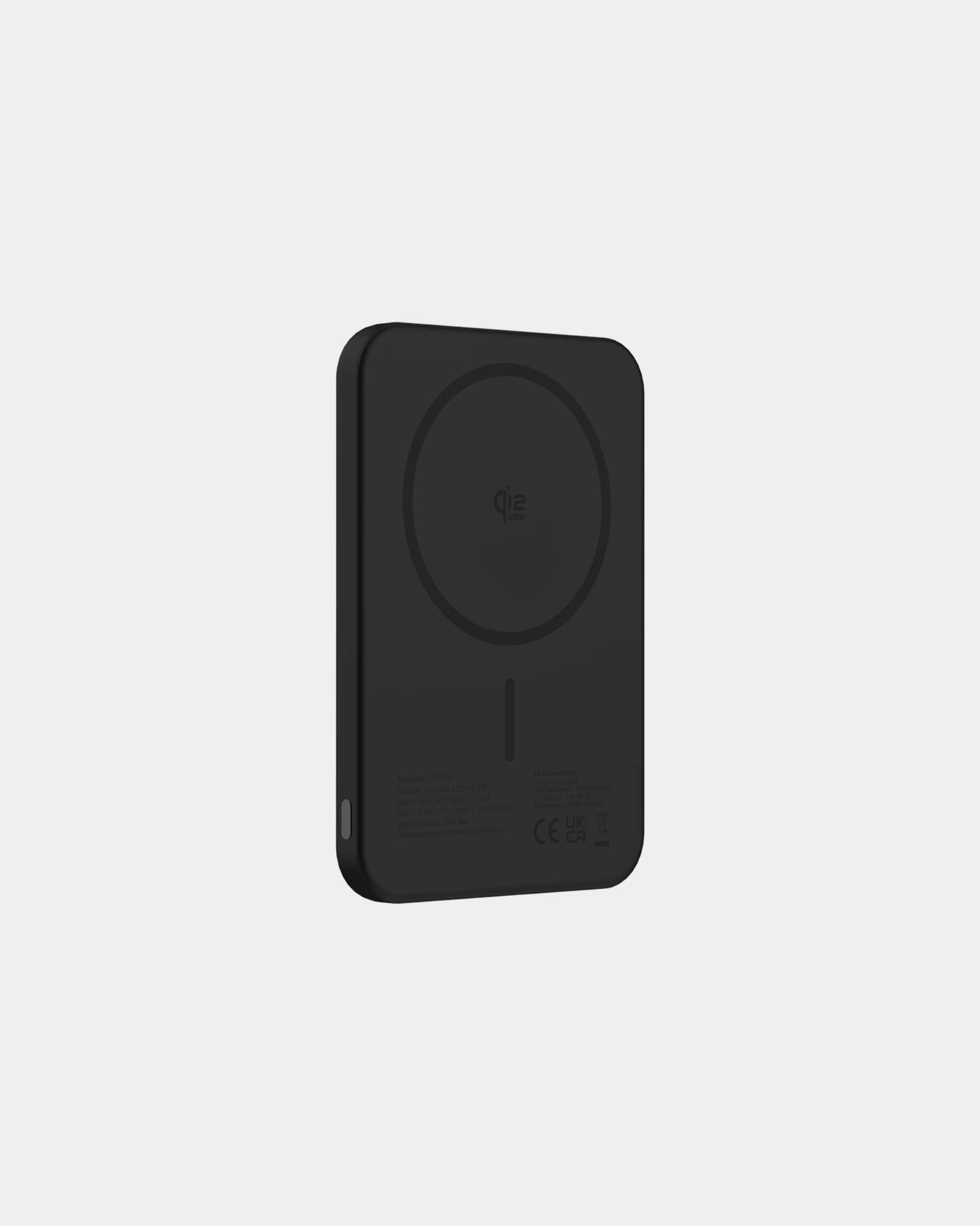 Powerbank 5000mAh Qi2.2 25W Urban Vitamin à personnaliser - Noir