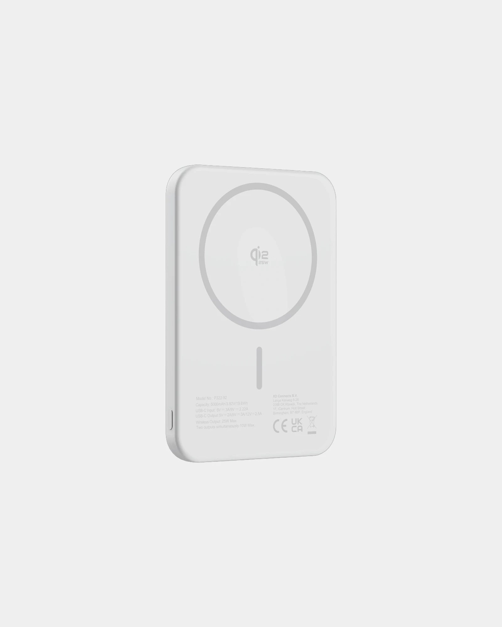 Powerbank 5000mAh Qi2.2 25W Urban Vitamin à personnaliser - Argent