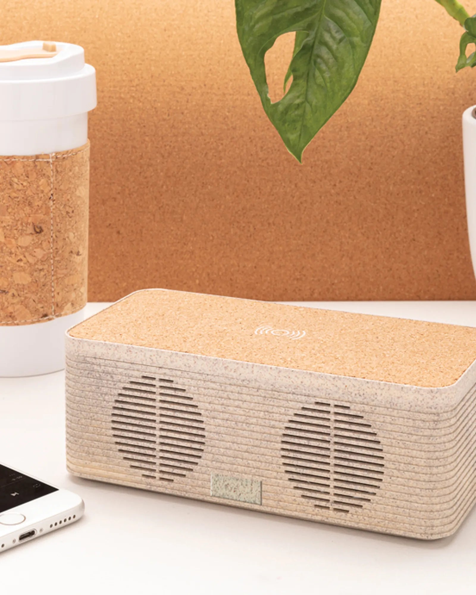 Enceinte 5W en fibre de paille à personnaliser - 7