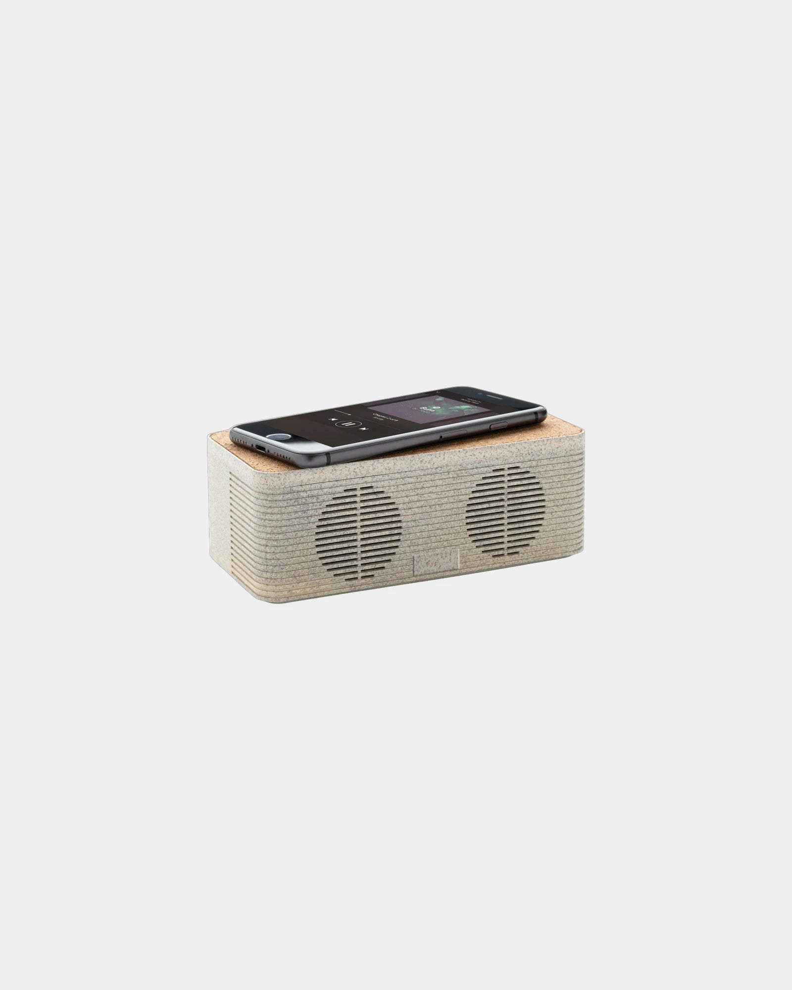 Enceinte 5W en fibre de paille à personnaliser - 1