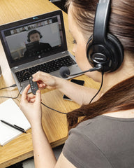 Casque audio ABS noir à personnaliser - 7