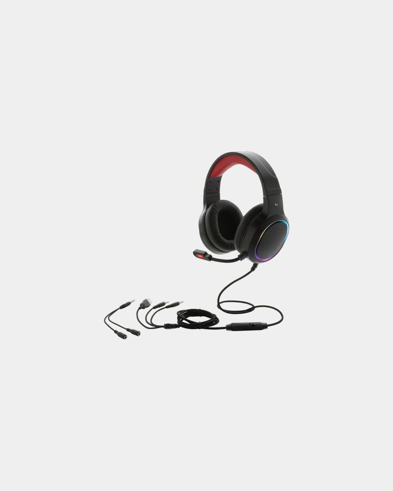 Casque audio RGB à personnaliser - Noir