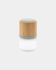 Enceinte 3W en bambou avec lumière d'ambiance - 2