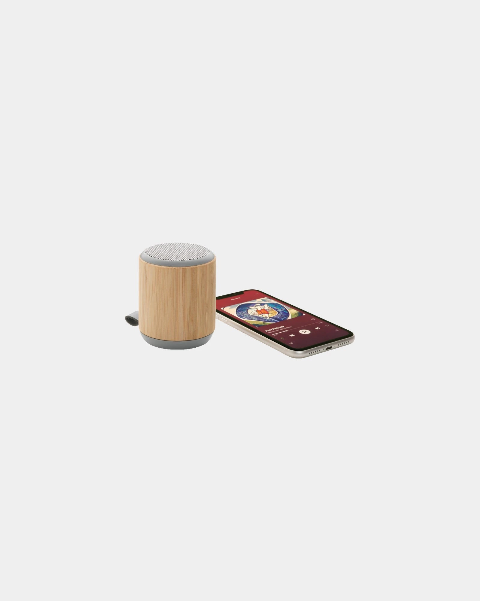 Enceinte sans fil 3W en bambou à personnaliser