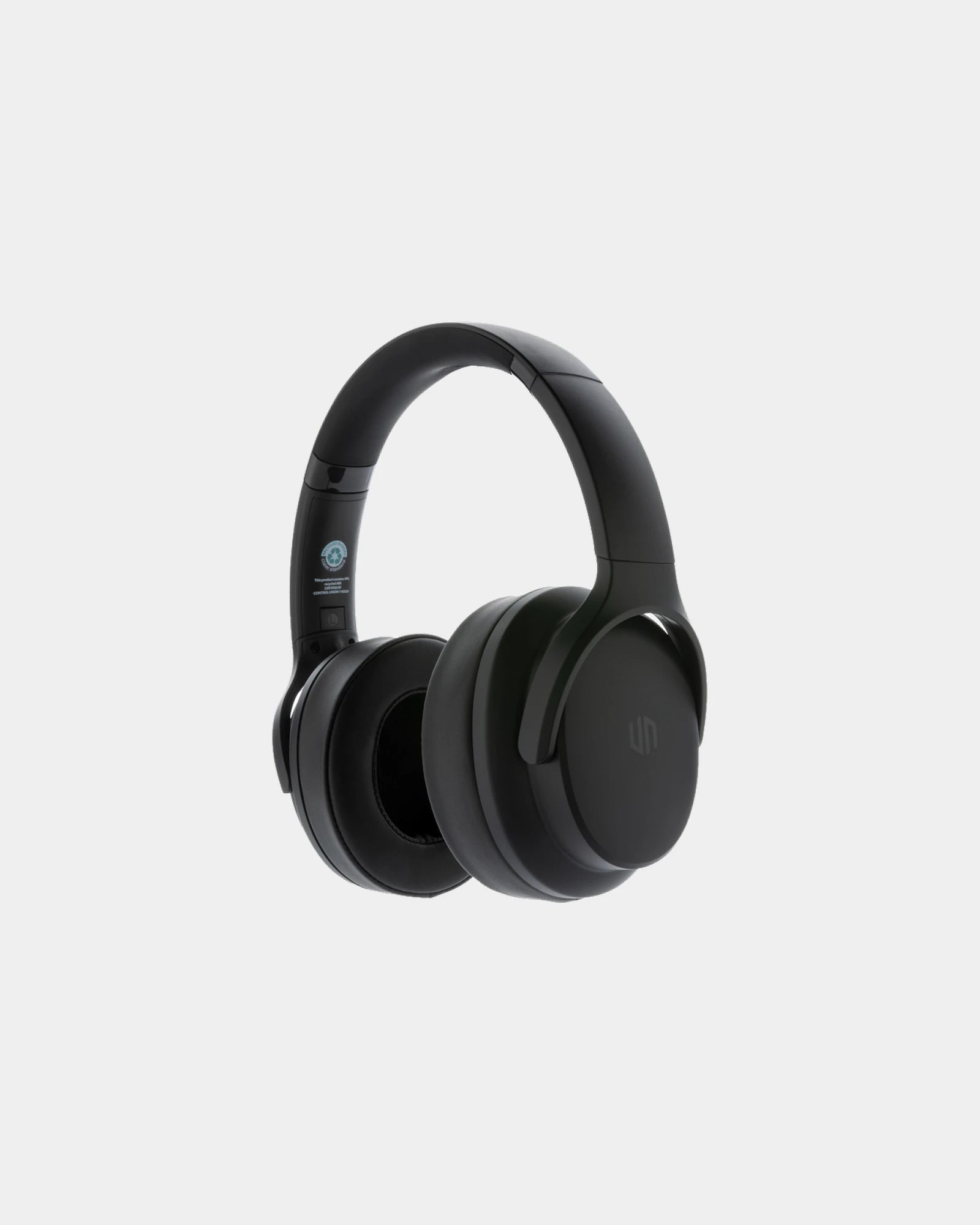 Casque audio ABS recyclé Urban Vitamin Palo Alto à personnaliser - Noir