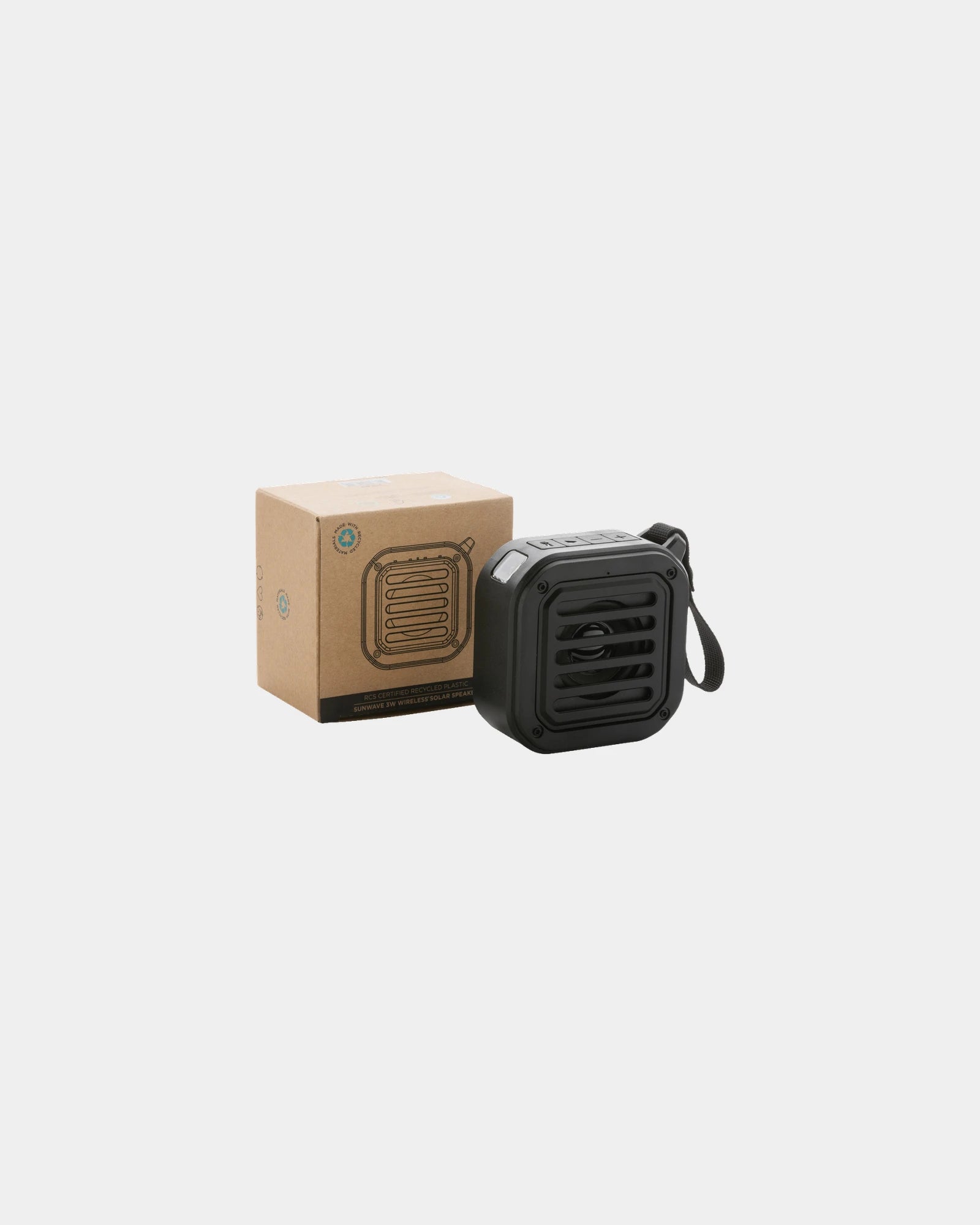 Enceinte solaire 3W ABS recyclé à personnaliser