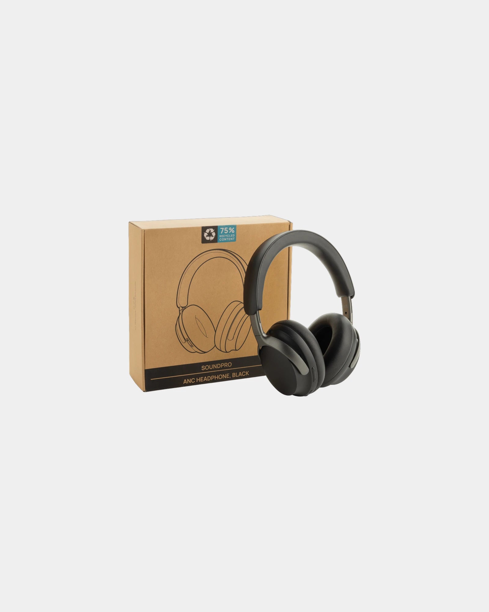 Casque audio ANC en plastique recyclé à personnaliser - 1