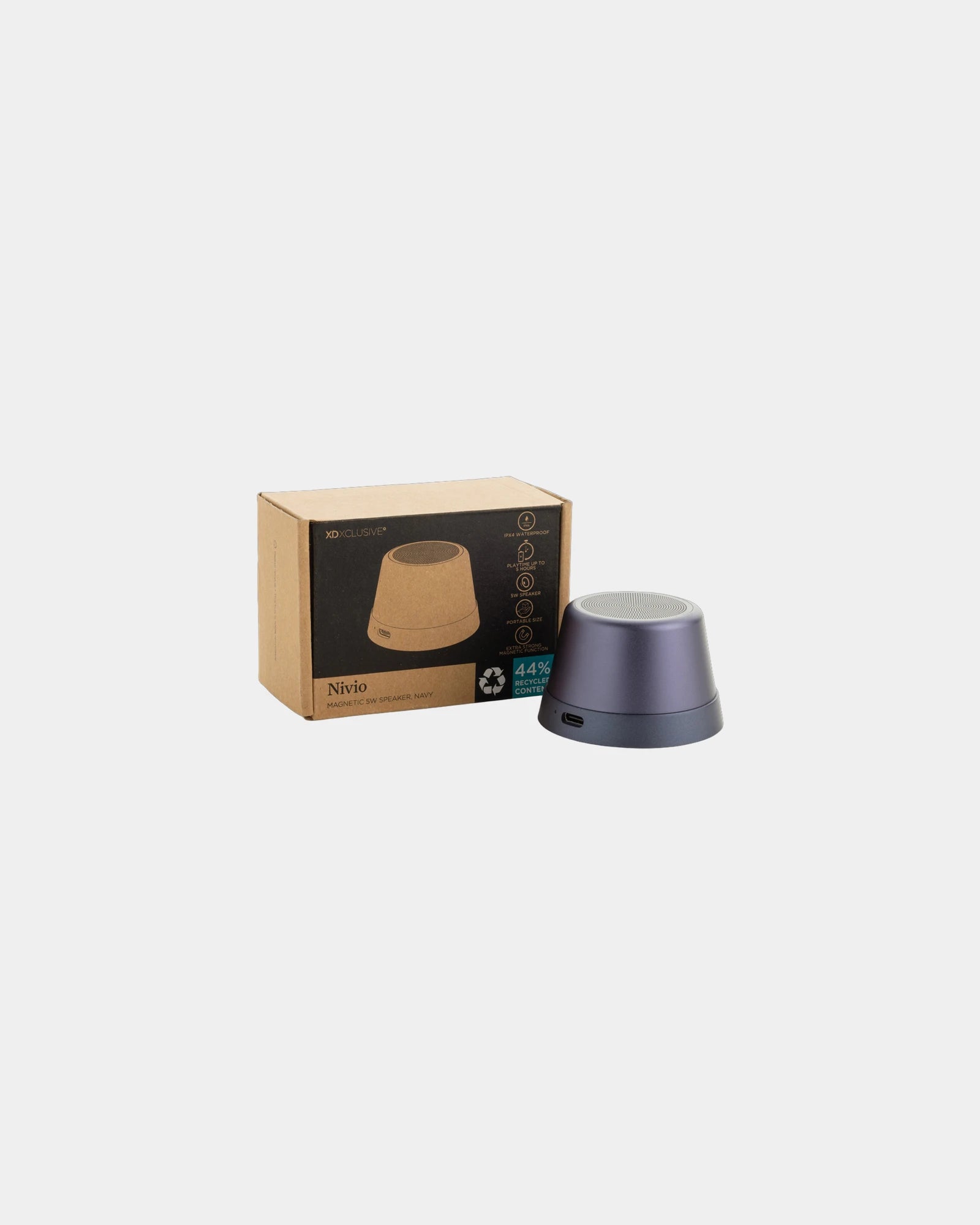 Haut-parleur magnétique aluminium recyclé 5W à personnaliser - 22