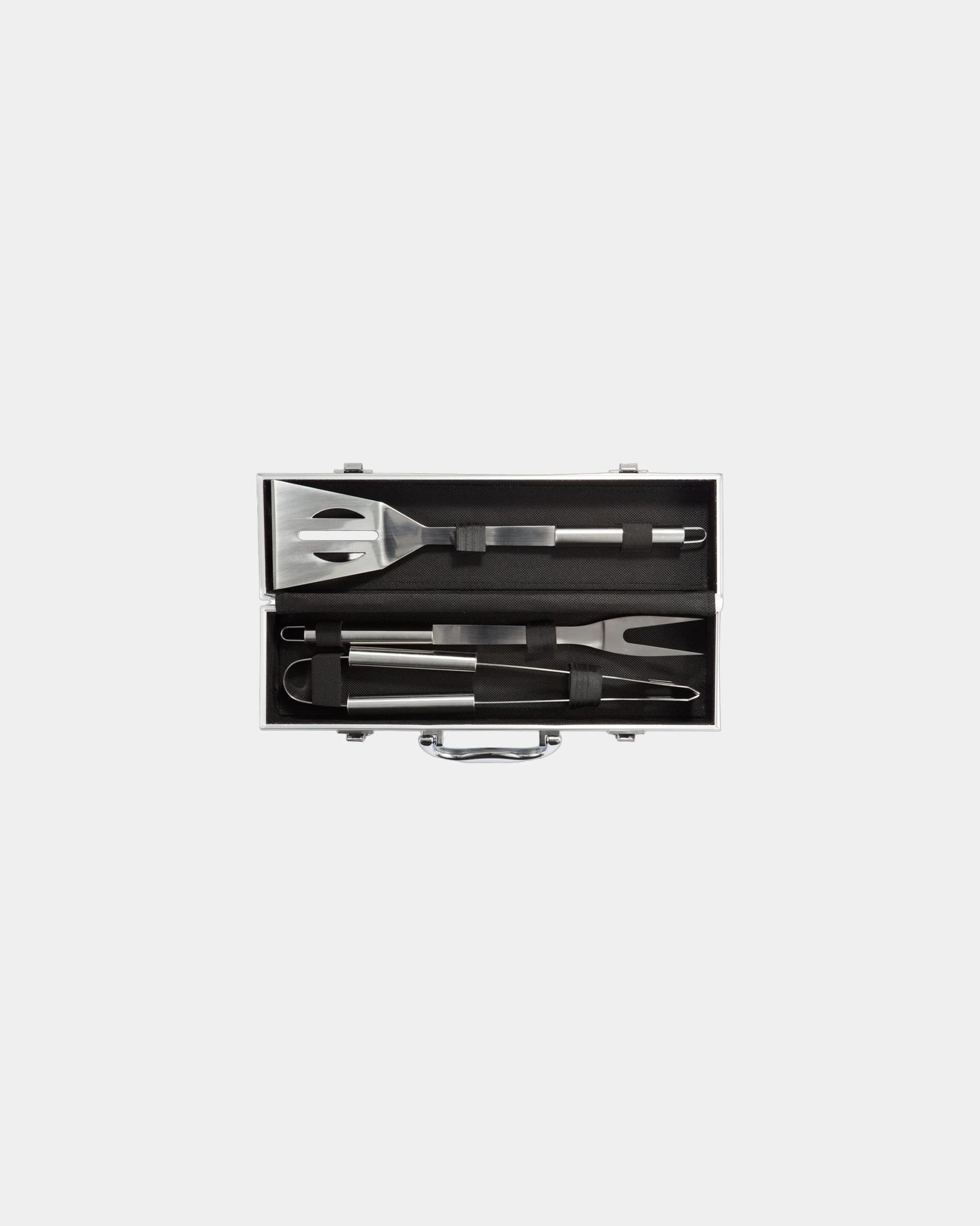 Set de 3 accessoires barbecue en coffret aluminium à personnaliser - 2