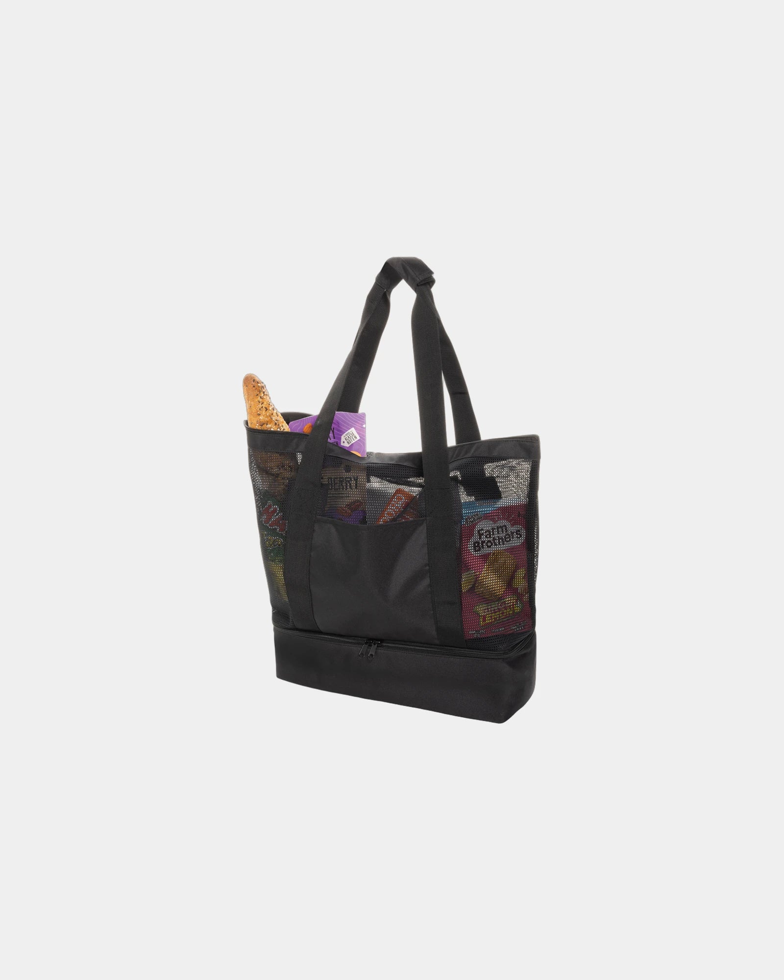 Tote bag isotherme 2 en 1 en rPET AWARE™ Iqlo à personnaliser - Noir