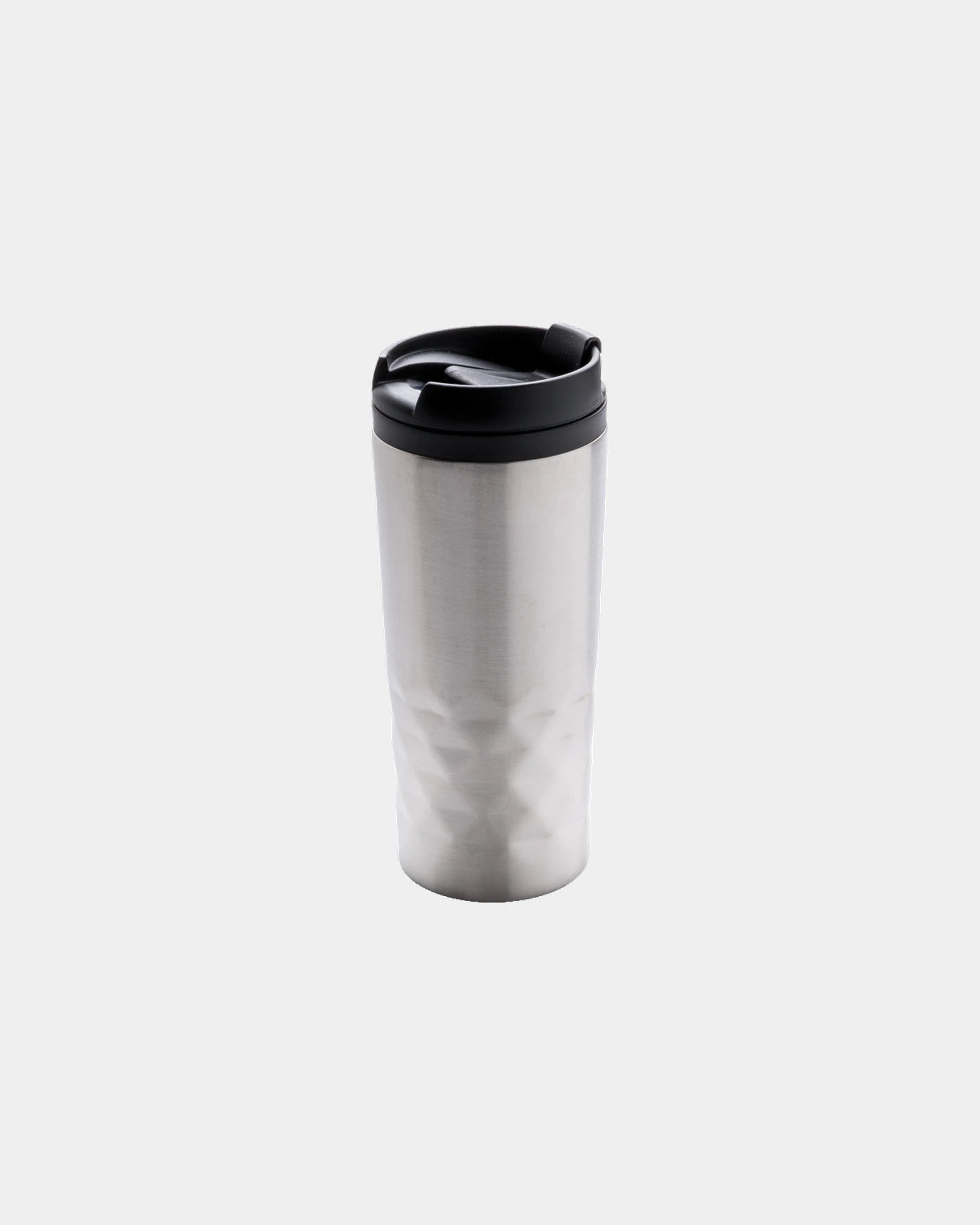 Mug géométrique acier inoxydable 300ml à personnaliser - Argent