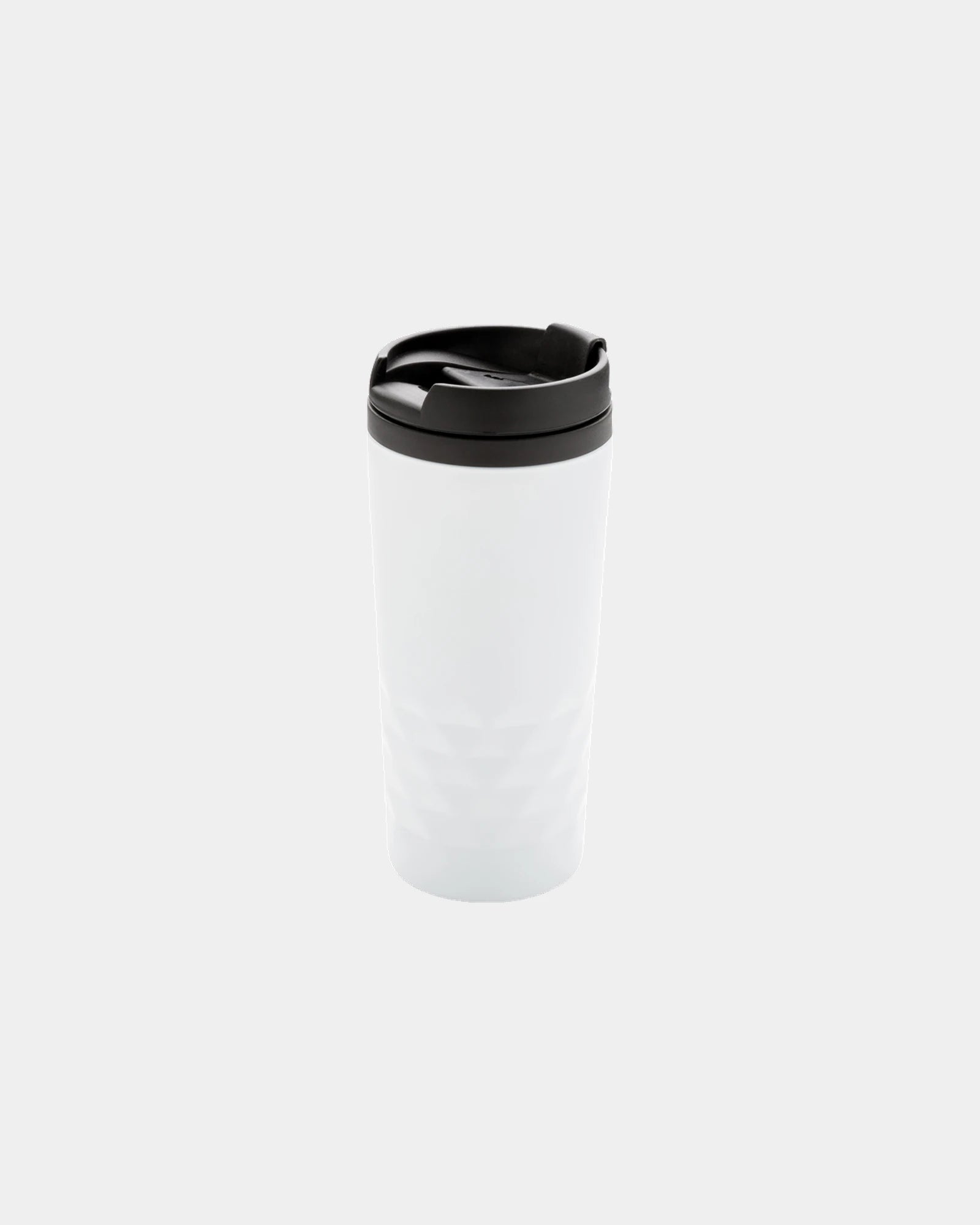 Mug géométrique acier inoxydable 300ml à personnaliser - Blanc