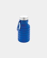 Bouteille silicone pliable étanche 550ml à personnaliser - Bleu
