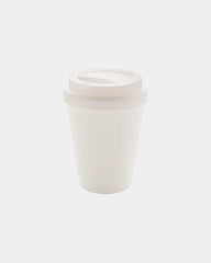 Mug PP recyclable double paroi 300ml à personnaliser - Blanc