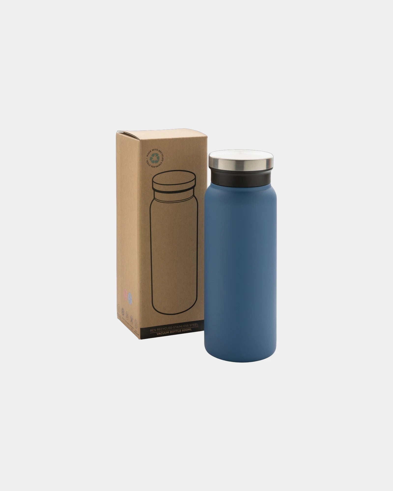 Bouteille isotherme 600ml en acier inoxydable recyclé à personnaliser - 11