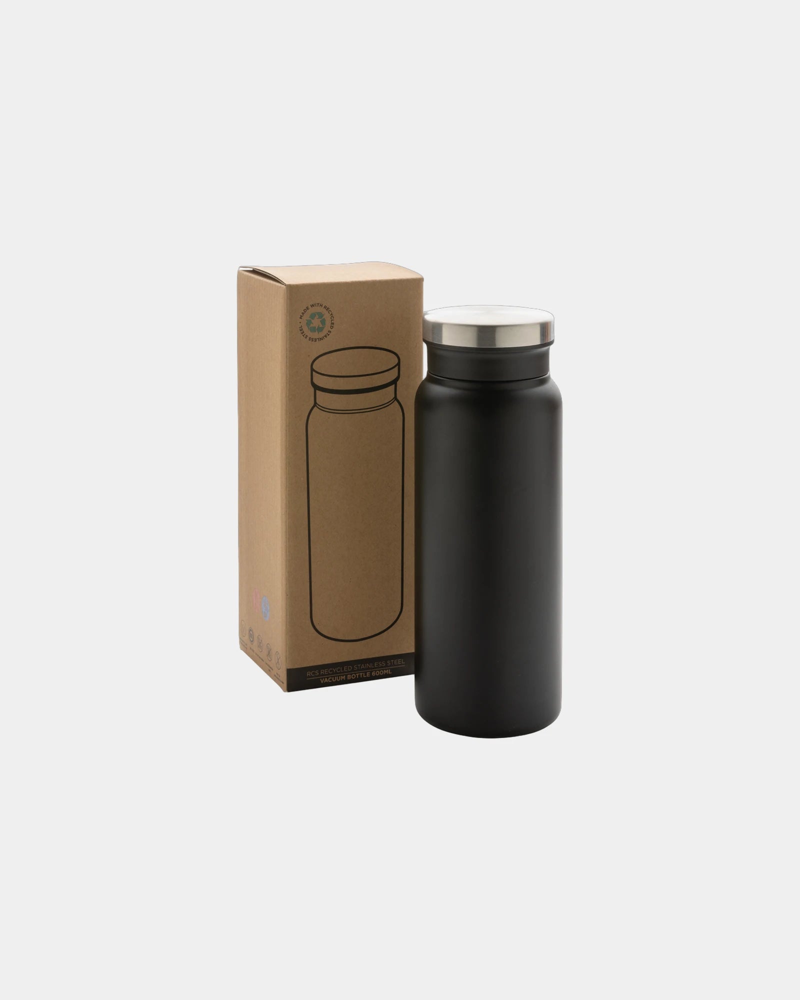 Bouteille isotherme 600ml en acier inoxydable recyclé à personnaliser - 3