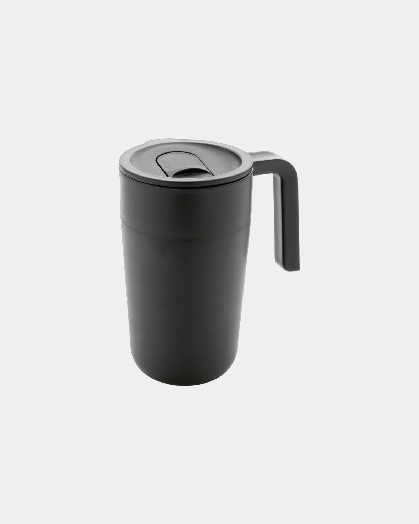 Tasse en acier inoxydable et PP recyclé GRS à personnaliser - Noir