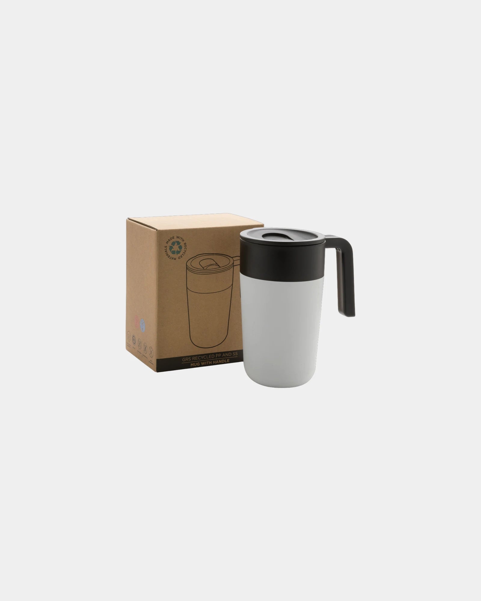 Tasse en acier inoxydable et PP recyclé GRS à personnaliser - 8