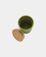 Mug 300ml PP recyclé GRS avec couvercle en bambou à personnaliser - 14