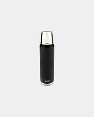 Bouteille isotherme acier inox 1L à personnaliser - Noir