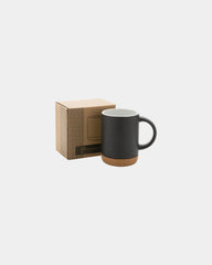 Mug céramique 280ml avec base en liège à personnaliser
