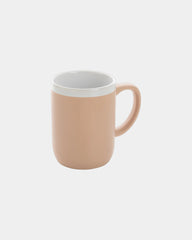 Mug céramique 300ml avec bord blanc à personnaliser - Marron