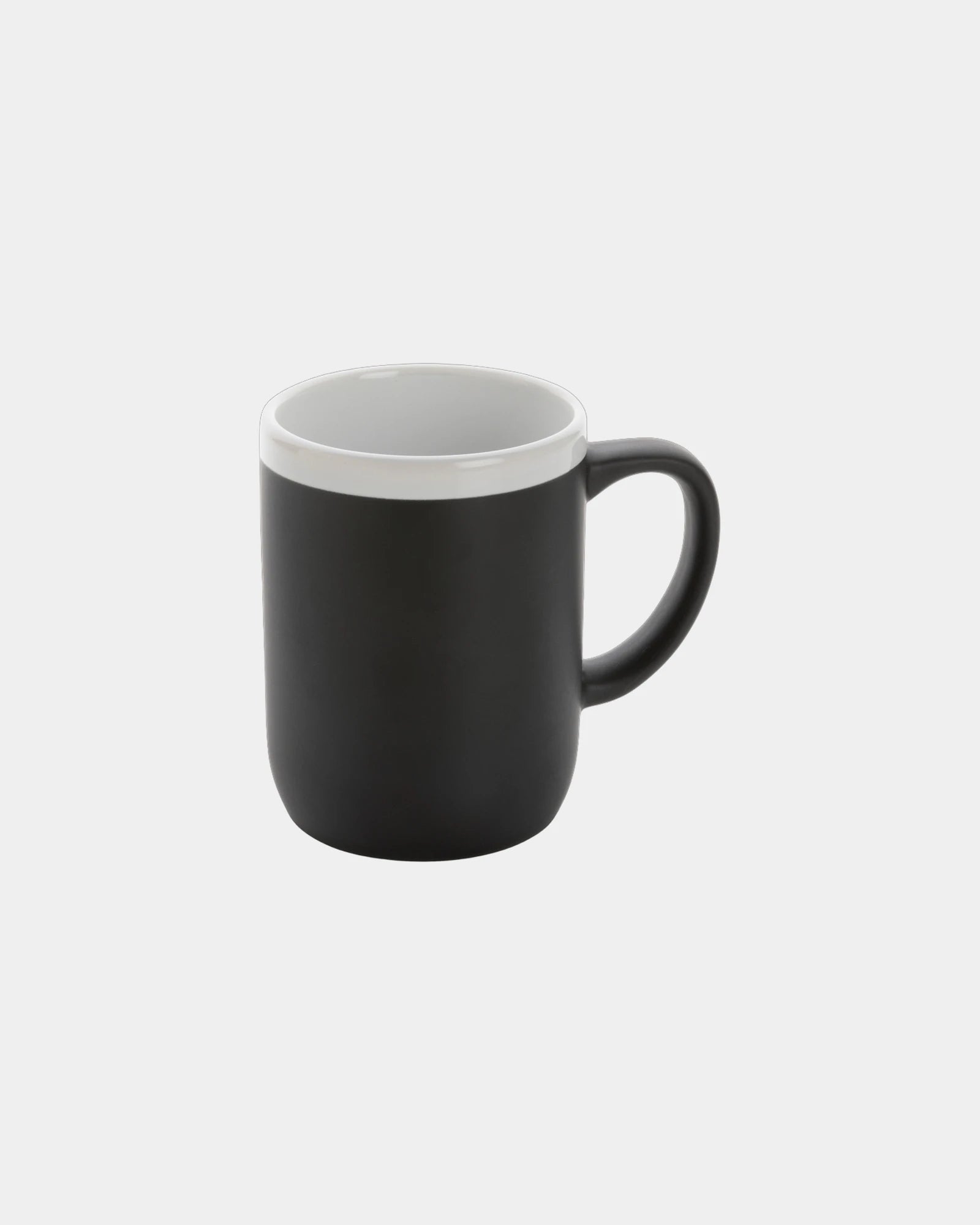 Mug céramique 300ml avec bord blanc à personnaliser - Noir
