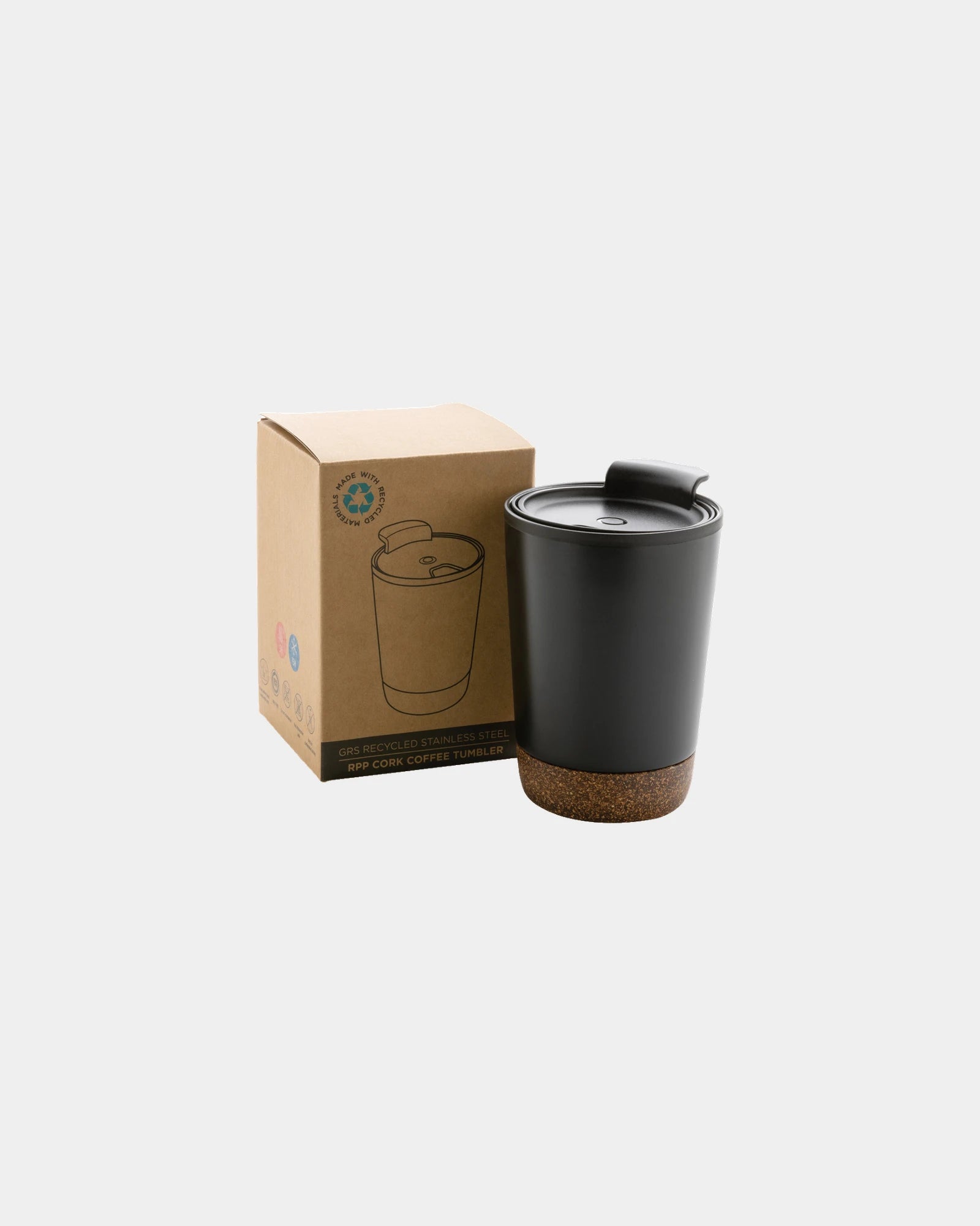 Tasse à café en liège et acier inoxydable à personnaliser